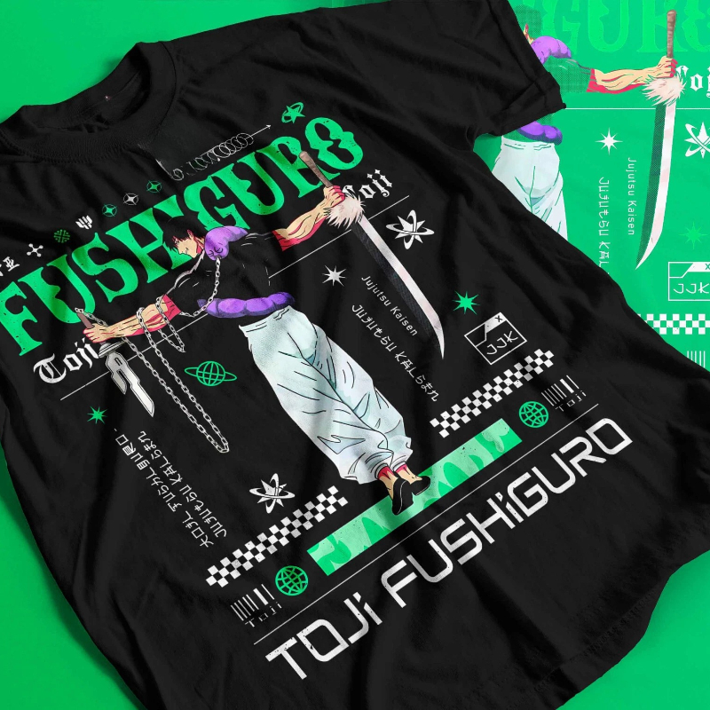 Vintage Fashion Tv - American Jujutsu Kaisen Fushiguro Toji T-Shirt