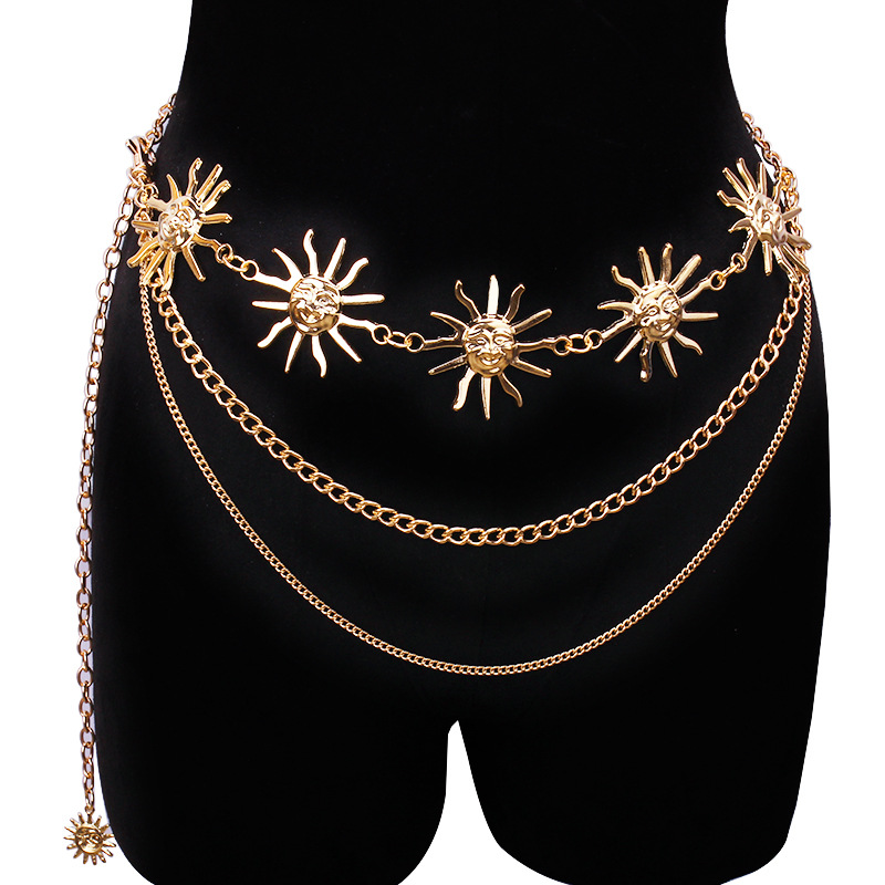 Vintage Fashion Fabrics - Chunky Multilayer Punk Gothic Moon Sun