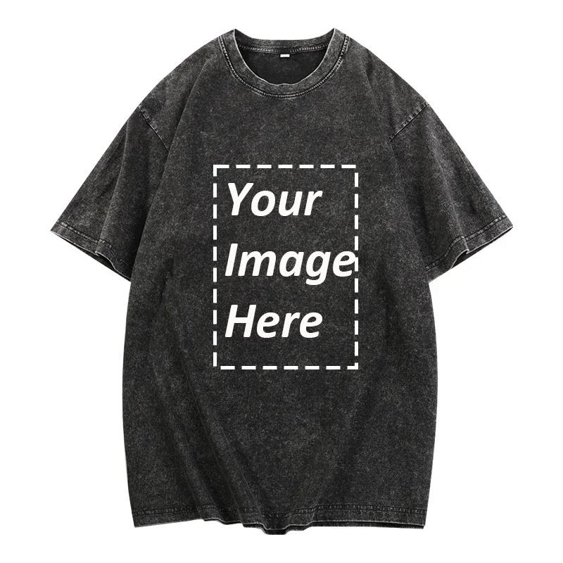 230g Heavy Men Women Washed Vi - Vintage Fashion Eu ulasan dan harga