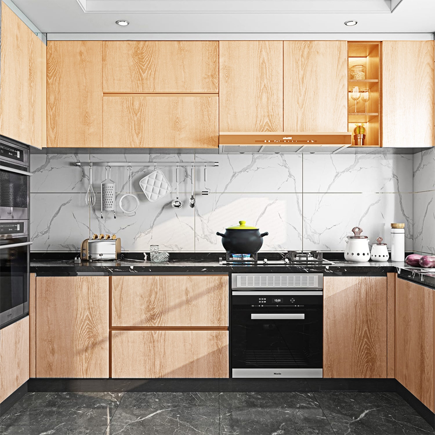 Wood Grain Contact Paper for W - Vintage Fashion Wallpaper ulasan dan harga
