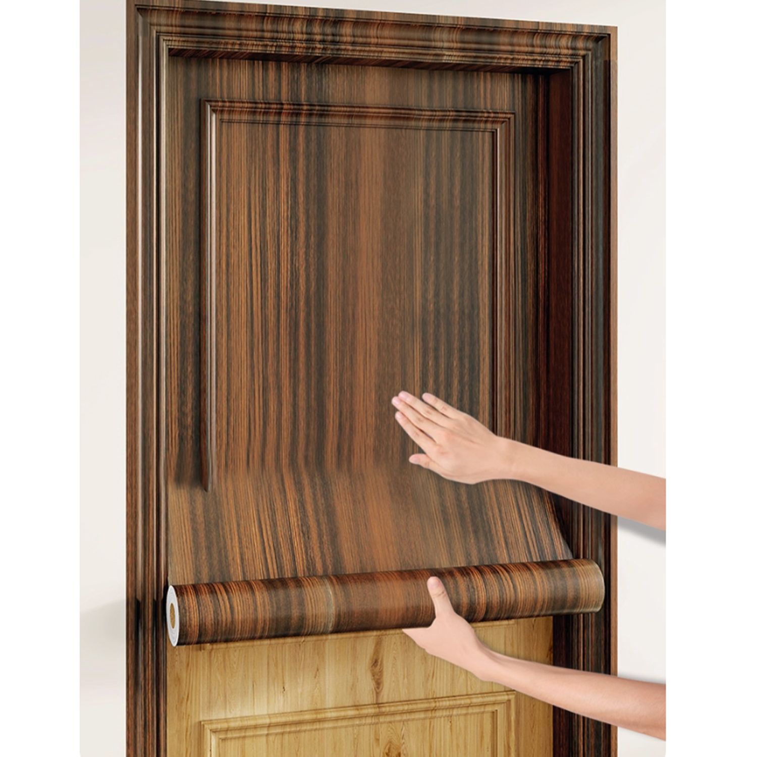 40CM Roll Material Wood Grain  - Vintage Fashion Wallpaper ulasan dan harga