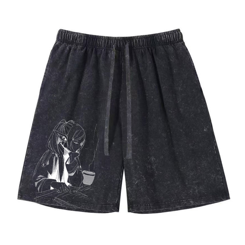 Anime Frieren Shorts Vintage W - Vintage Fashion Tv ulasan dan harga