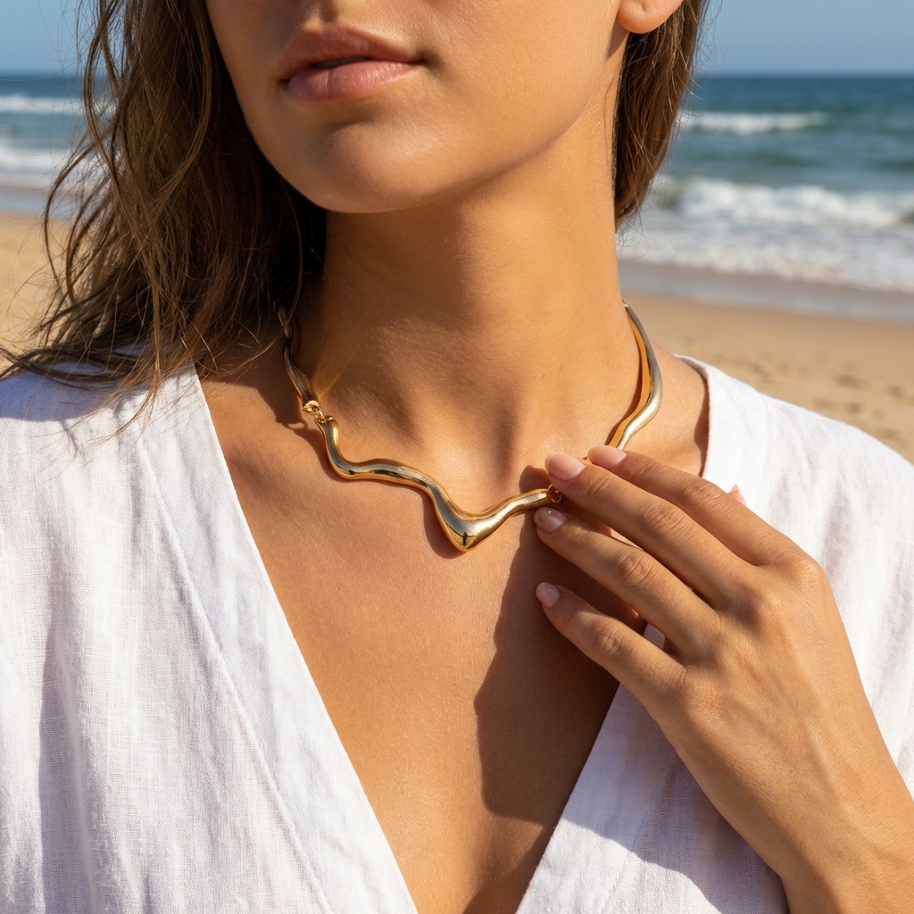 Vintage Abstract Liquid Metal  - Vintage Fashion Look ulasan dan harga
