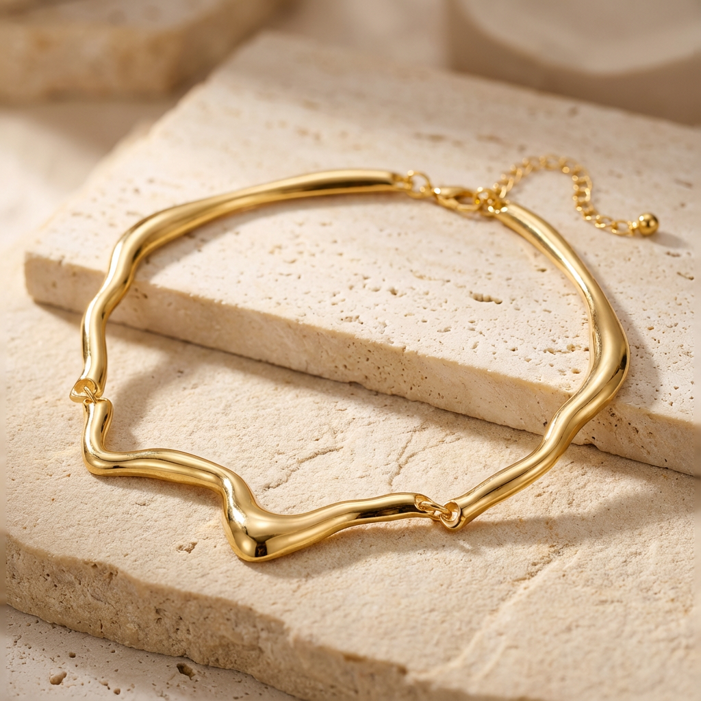 Vintage Abstract Liquid Metal  - Vintage Fashion Look ulasan dan harga