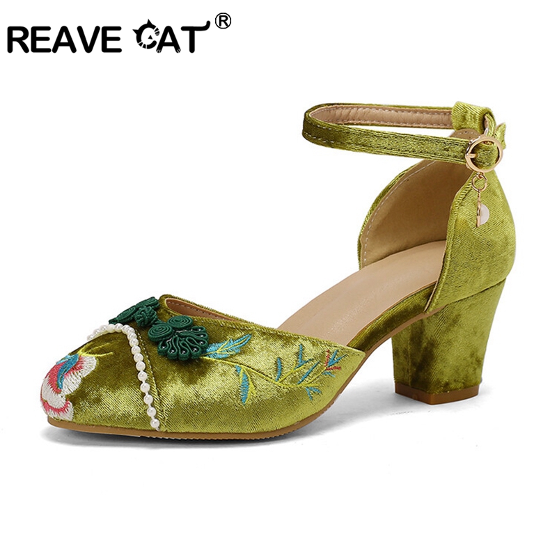 REAVE CAT Sweet Chinese Vintag - Vintage Fashion Heels ulasan dan harga