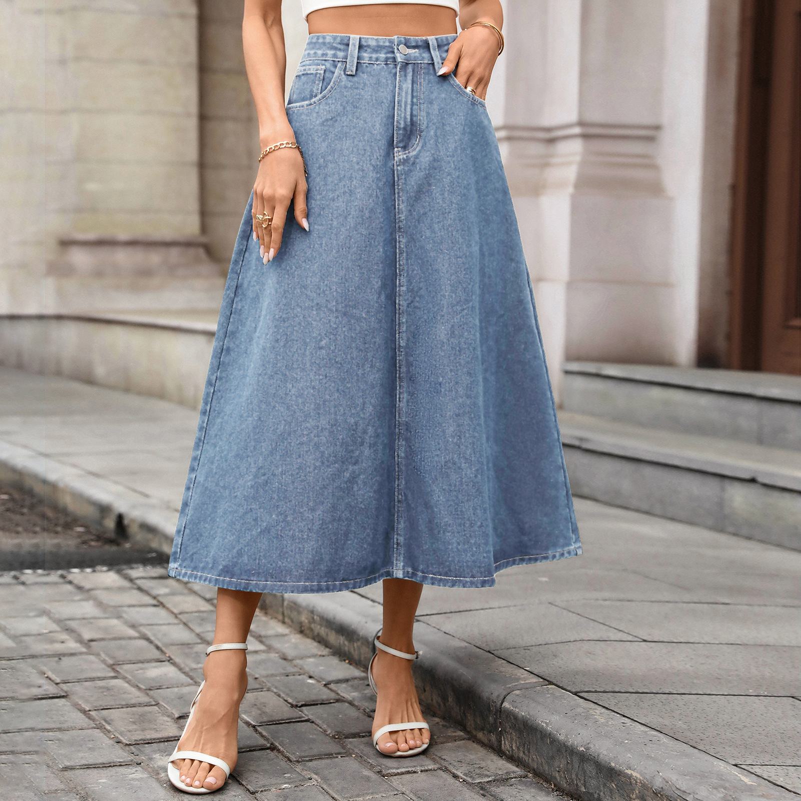 Chic Spring/summer Vintage Den - Vintage Fashion Streetwear ulasan dan harga