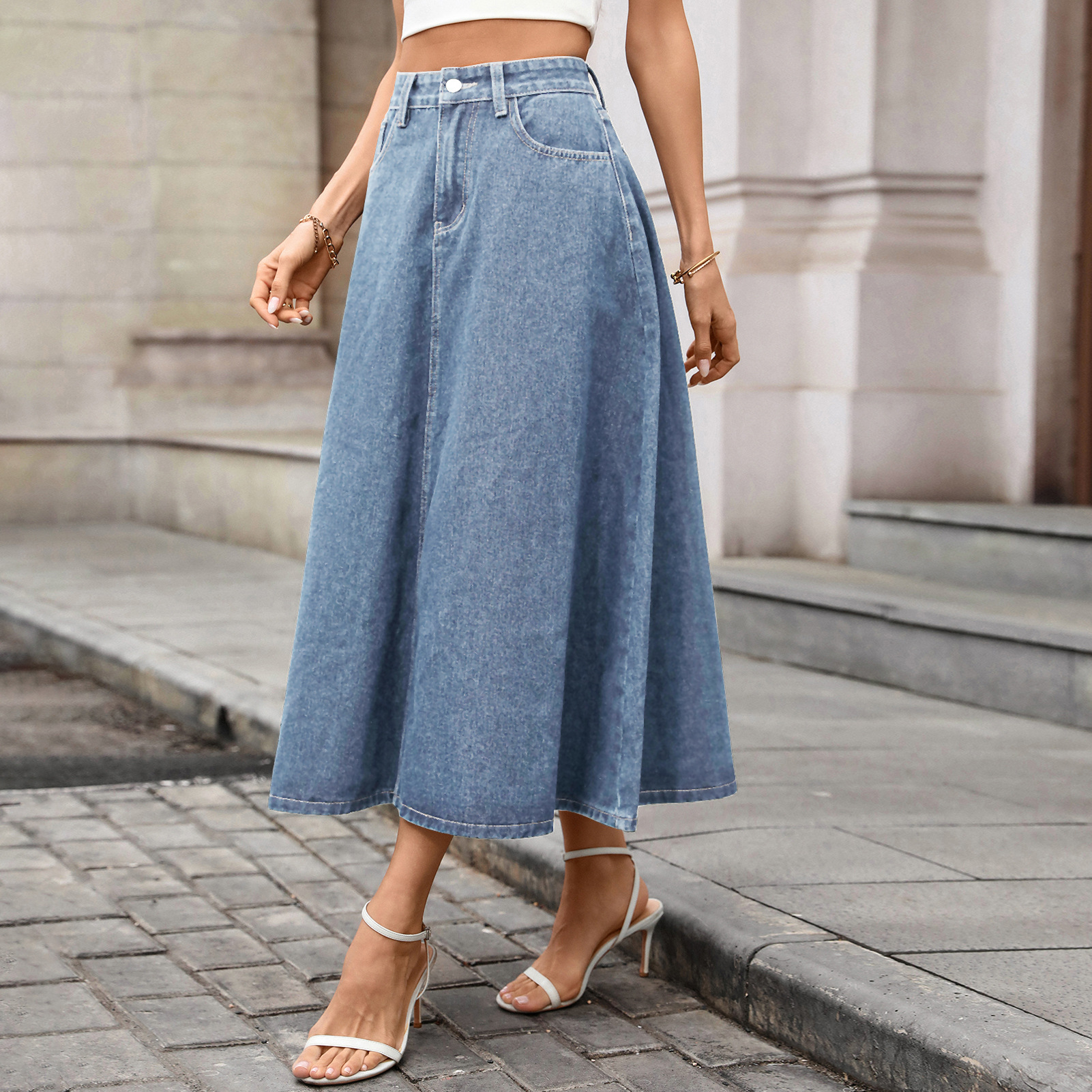 Chic Spring/summer Vintage Den - Vintage Fashion Streetwear ulasan dan harga