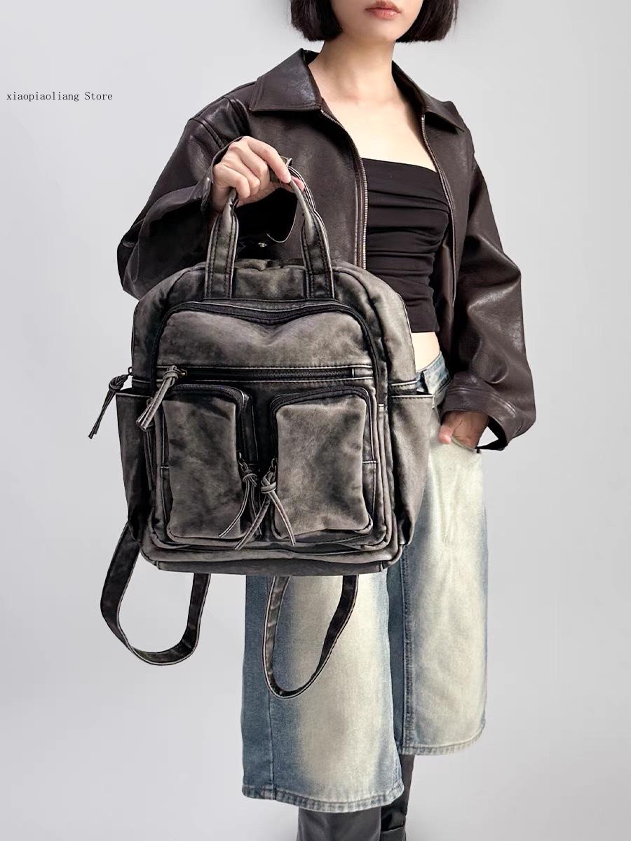 Luxury Soft Washed Pu Leather  - Vintage Fashion Trends ulasan dan harga