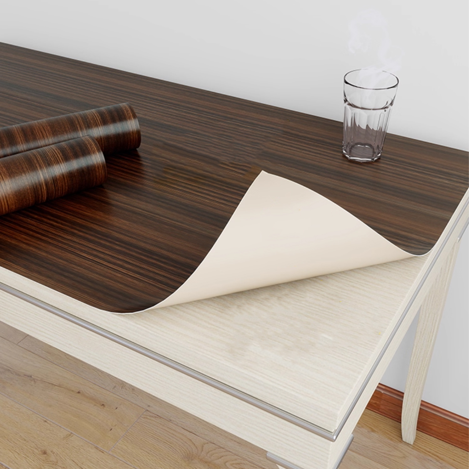 55/40cm Wood Grain Vinyl Wallp - Vintage Fashion Wallpaper ulasan dan harga