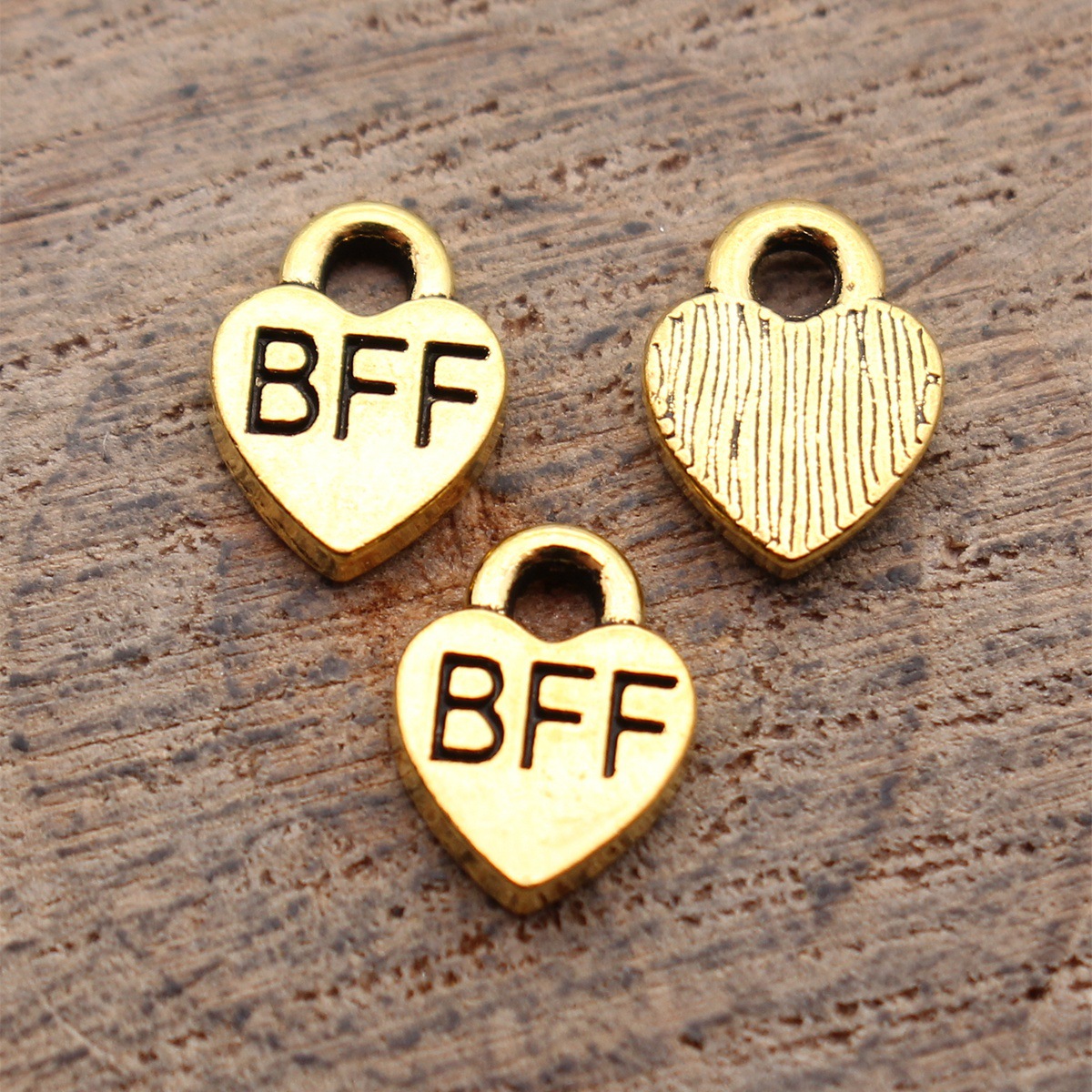 40pcs 9.3x7mm Antique Gold Col - Vintage Fashion Tags ulasan dan harga