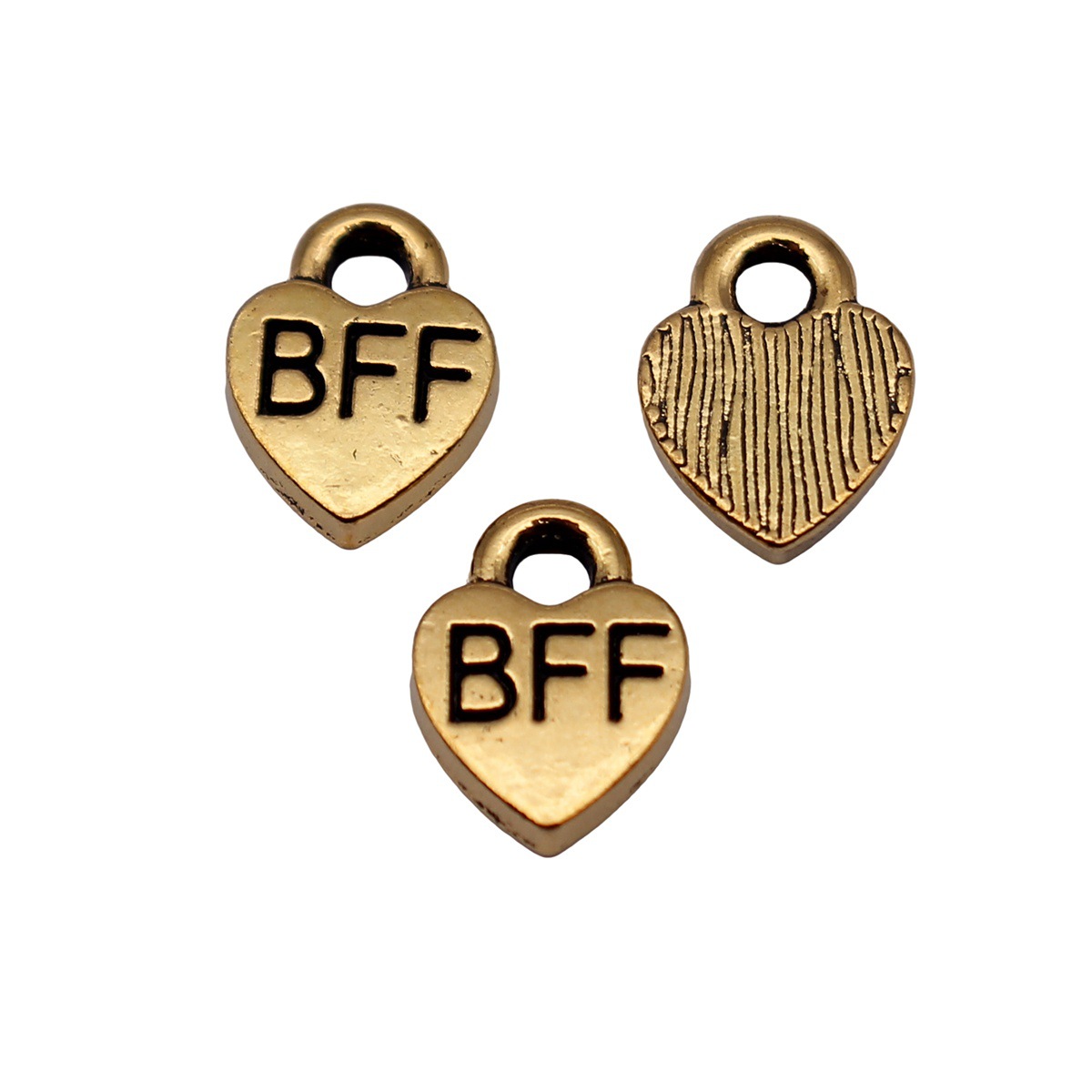 40pcs 9.3x7mm Antique Gold Col - Vintage Fashion Tags ulasan dan harga