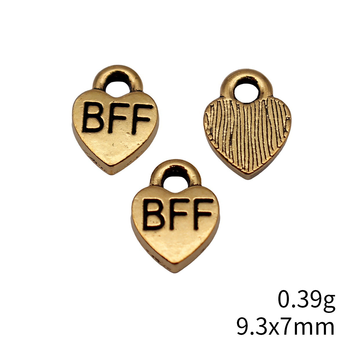 40pcs 9.3x7mm Antique Gold Col - Vintage Fashion Tags ulasan dan harga