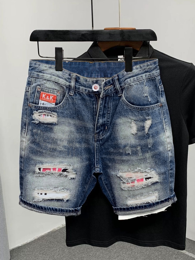 2026 Summer Ripped Straight Me - Vintage Fashion Trends ulasan dan harga