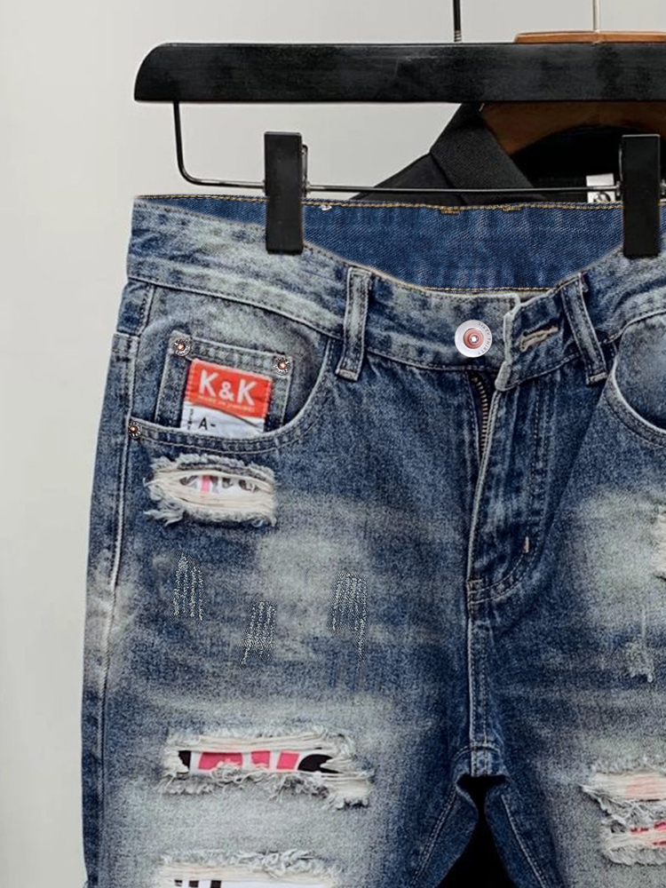 2026 Summer Ripped Straight Me - Vintage Fashion Trends ulasan dan harga