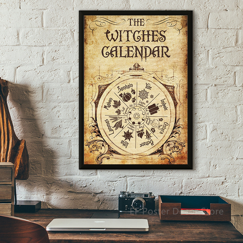 Medieval Witchcraft Poster Pai - Vintage Fashion Wallpaper ulasan dan harga