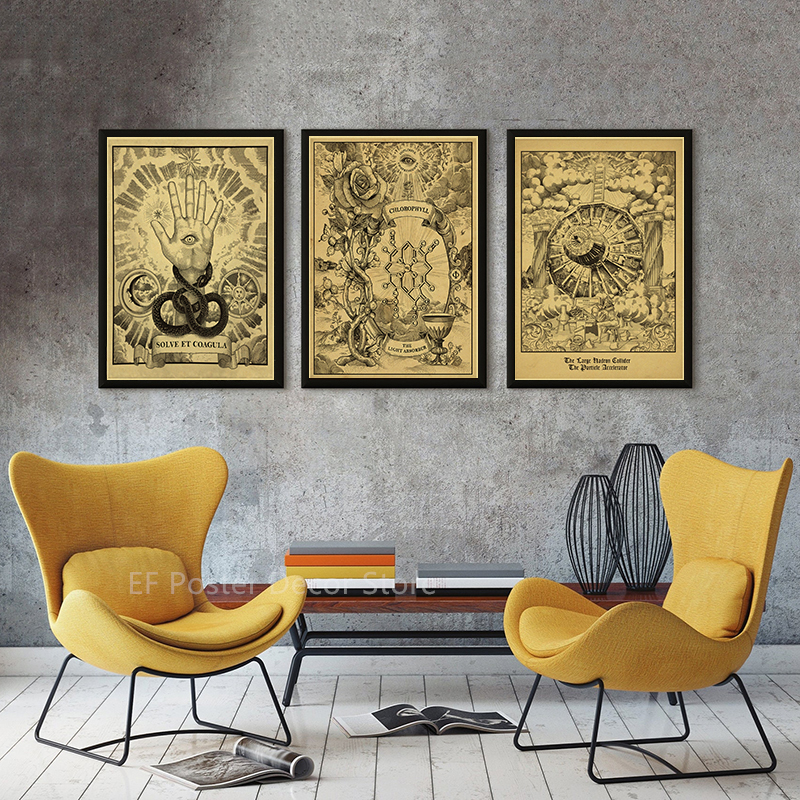 Medieval Witchcraft Poster Pai - Vintage Fashion Wallpaper ulasan dan harga