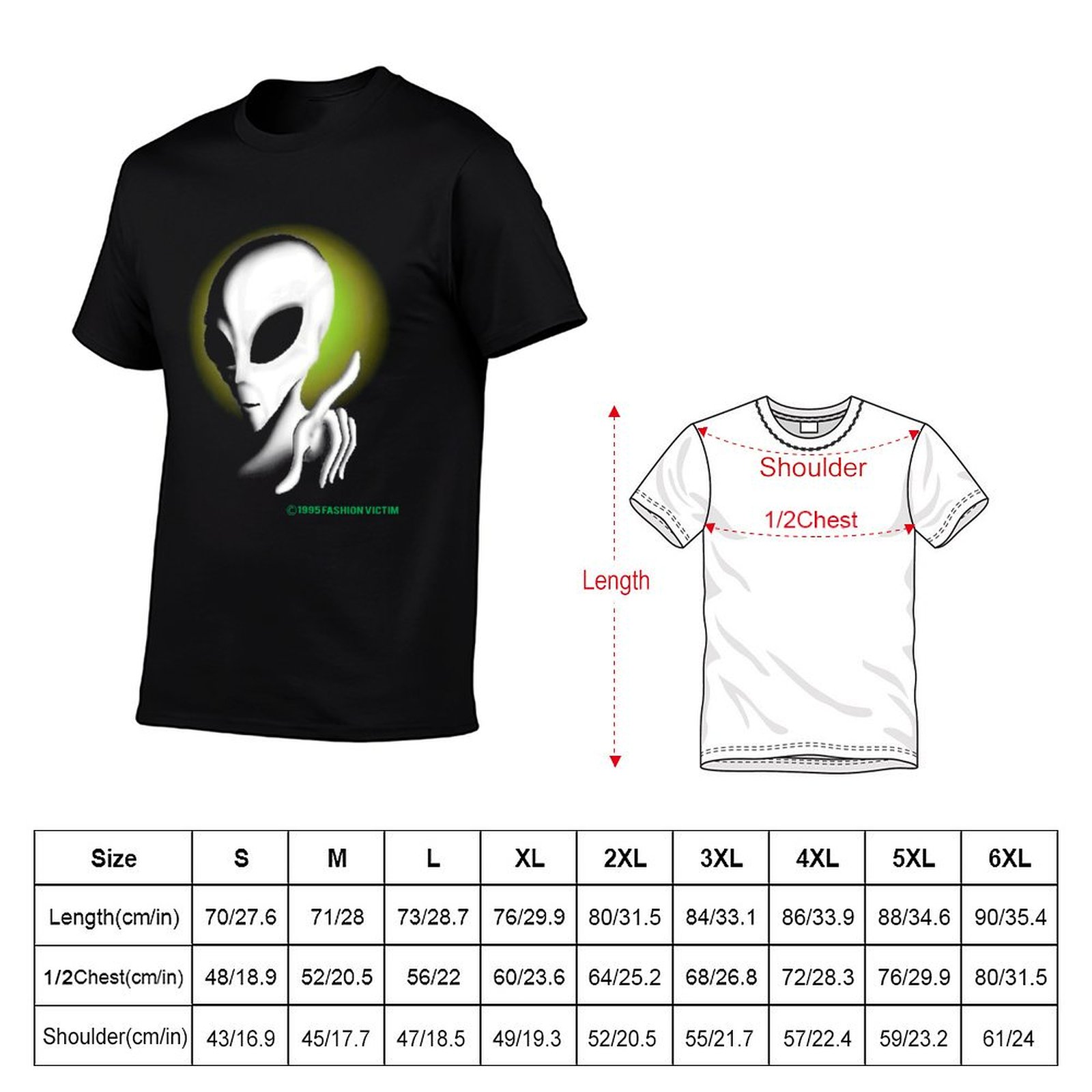 1995 ALIEN Vintage Glow In The - Vintage Fashion Victim ulasan dan harga