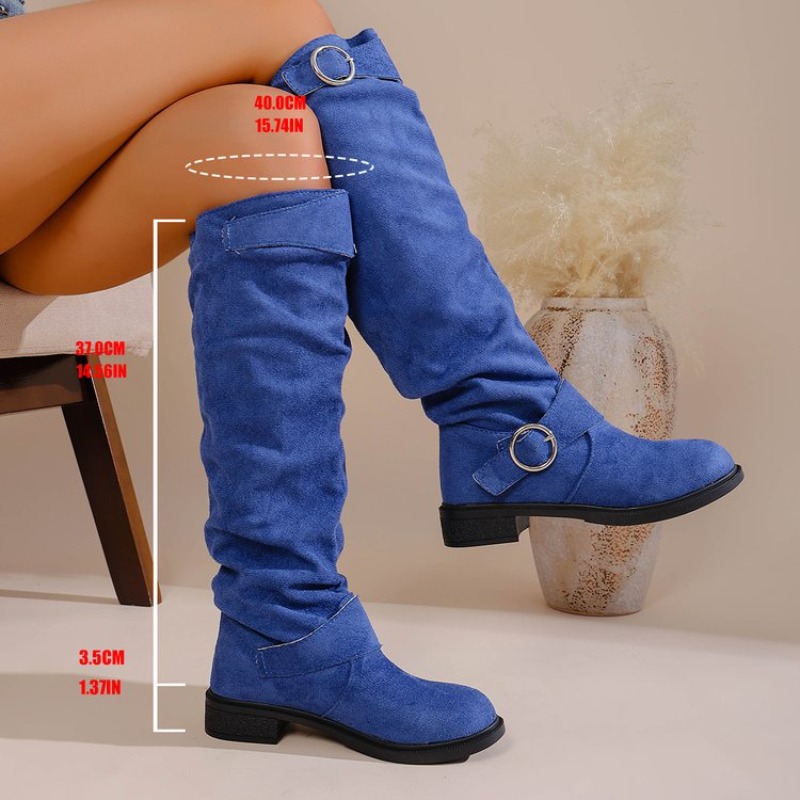 Vintage Western Style Knee Hig - Vintage Fashion Heels ulasan dan harga