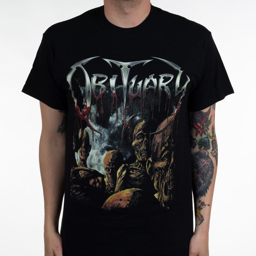 New Obituary Band Graphic Cott - Vintage Fashion Obituaries ulasan dan harga
