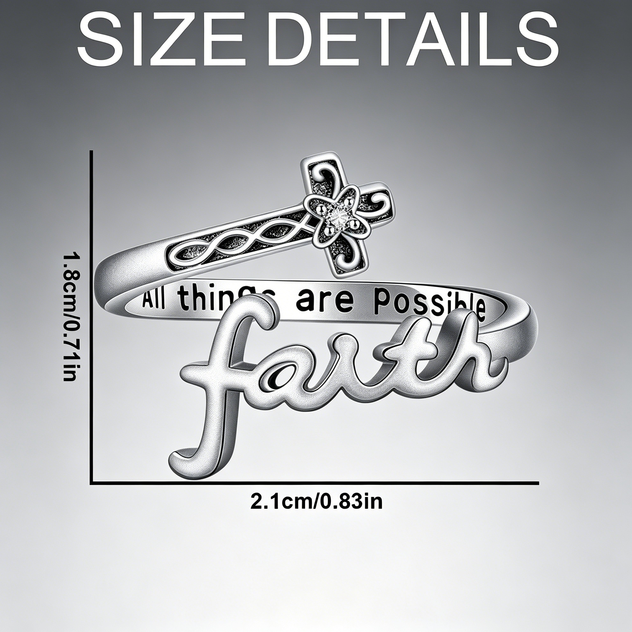 Vintage Filigree Cross Open Ad - Vintage Fashion Meaning ulasan dan harga