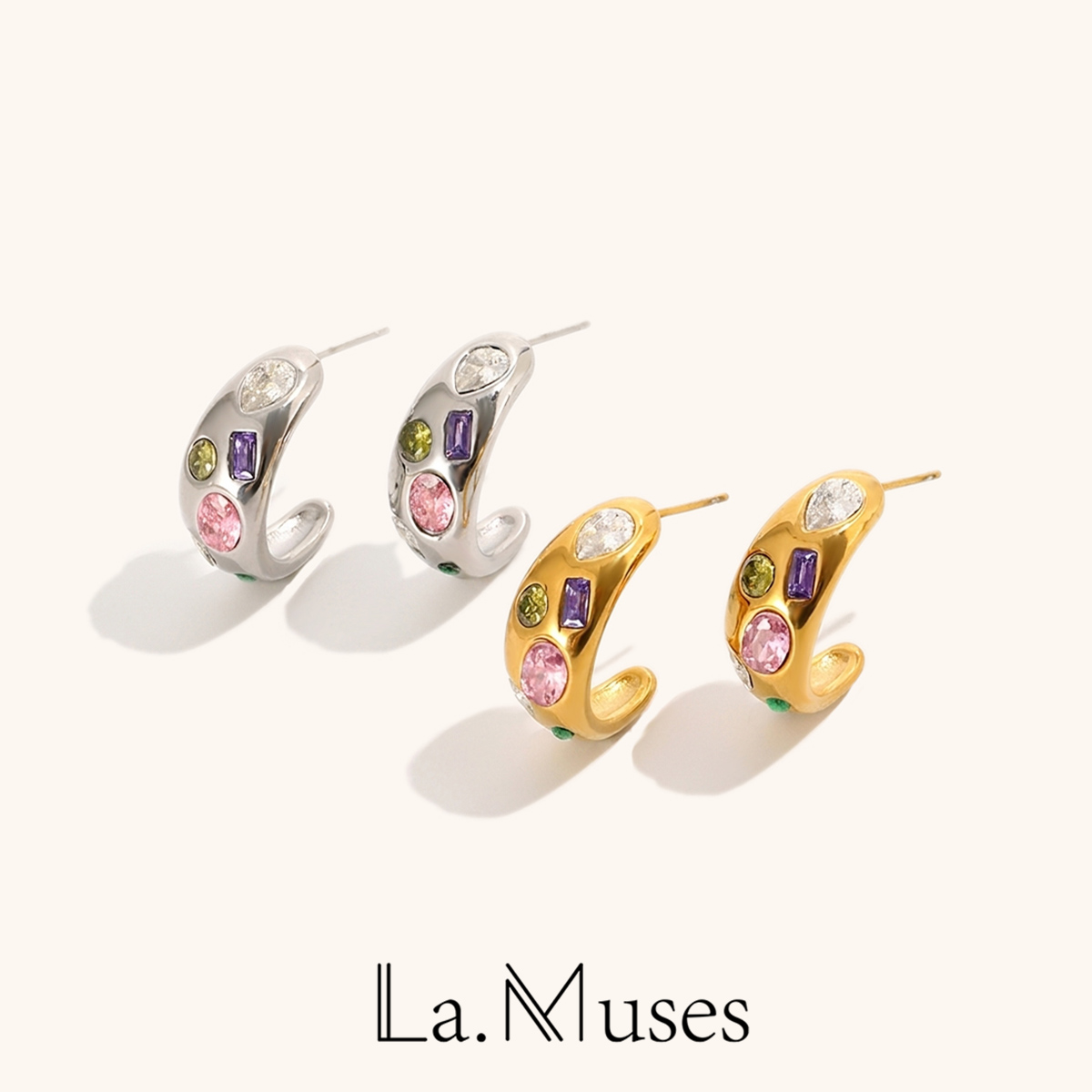 La. Muses Geometric Colored Zi - Vintage Fashion La ulasan dan harga