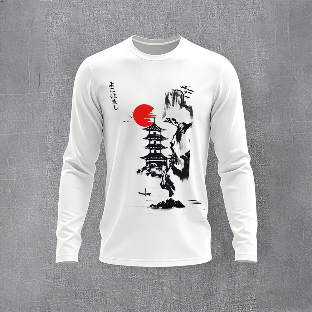 Chinese Style Ink Plum Blossom - Vintage Fashion For Men ulasan dan harga