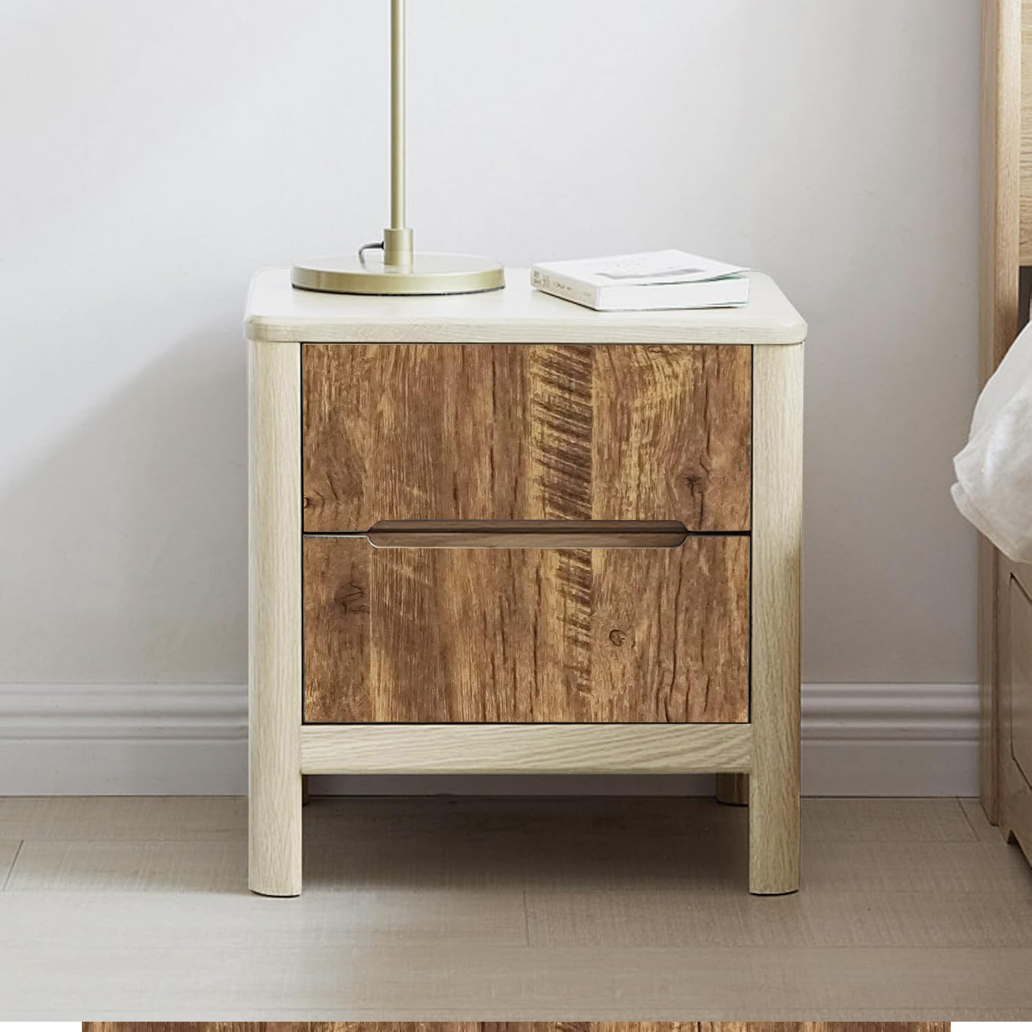 Wood Grain Contact Paper Brown - Vintage Fashion Wallpaper ulasan dan harga