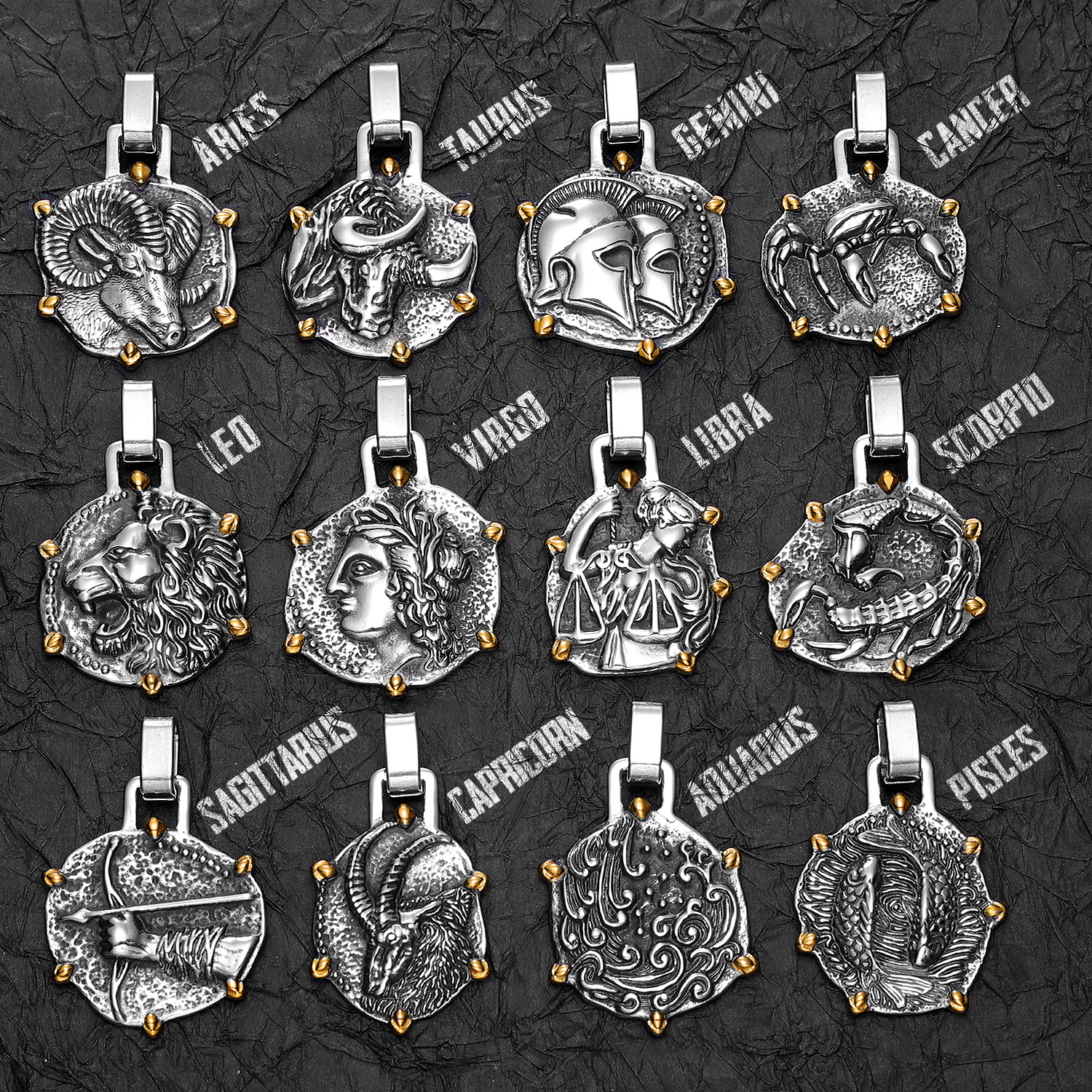 12 Constellation Men Necklaces - Vintage Fashion Newtown ulasan dan harga