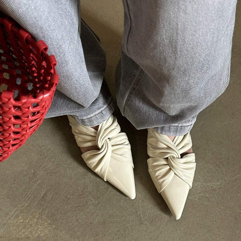 Krazing Pot New Cow Skin Shall - Vintage Fashion Heels ulasan dan harga