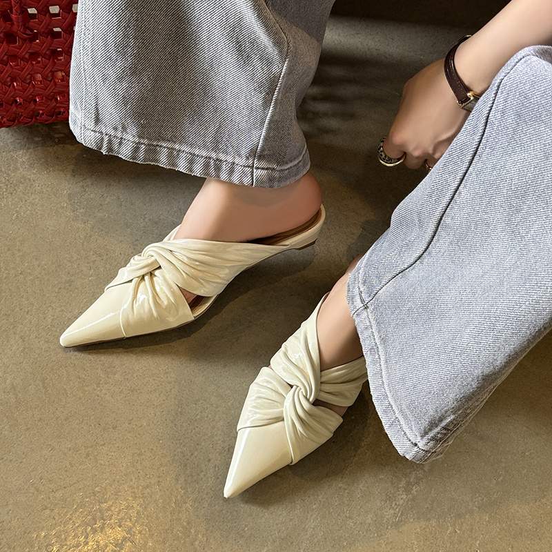 Krazing Pot New Cow Skin Shall - Vintage Fashion Heels ulasan dan harga