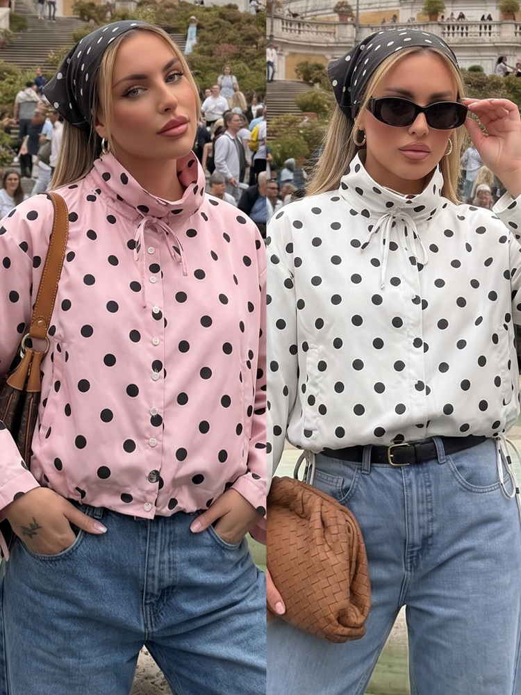 HH Women Fashion Polka Dot Dra - Vintage Fashion Look ulasan dan harga