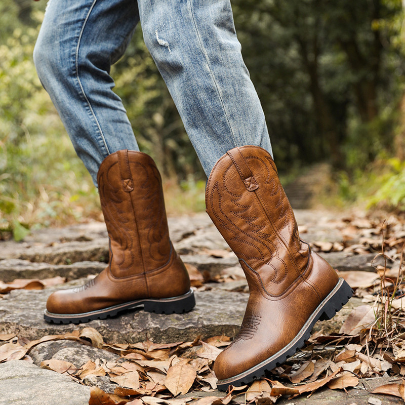 Men's Boots Classic Handmade E - Vintage Fashion For Men ulasan dan harga