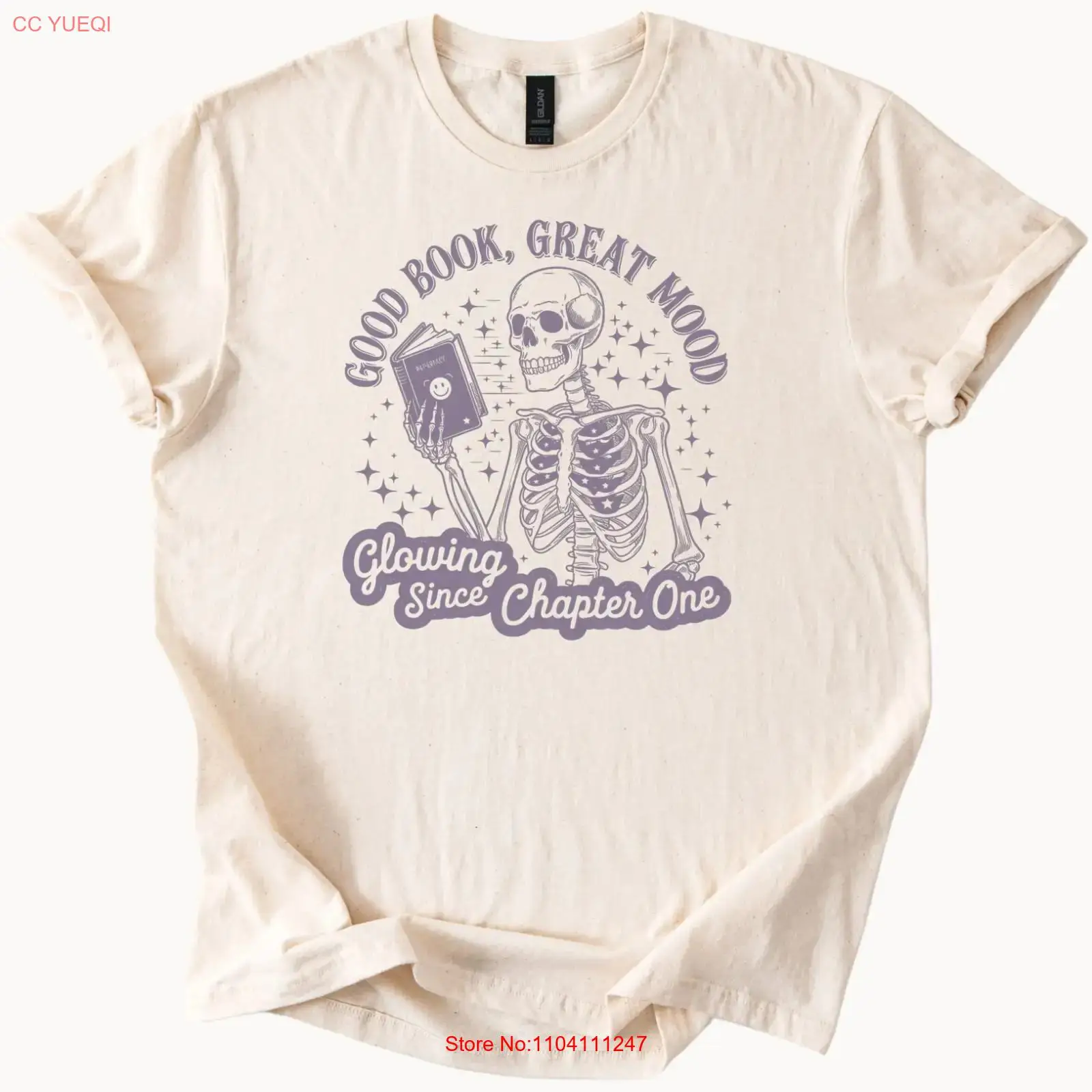 Book Lover Skeleton T Shirt Go - Vintage Fashion Knitwear Book ulasan dan harga