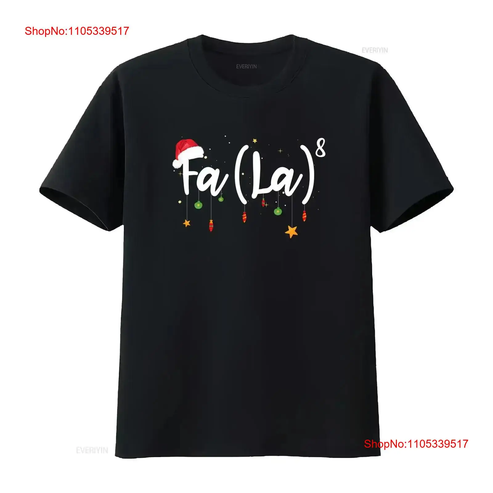 FA LA 8 Funny Christmas T Shir - Vintage Fashion La ulasan dan harga