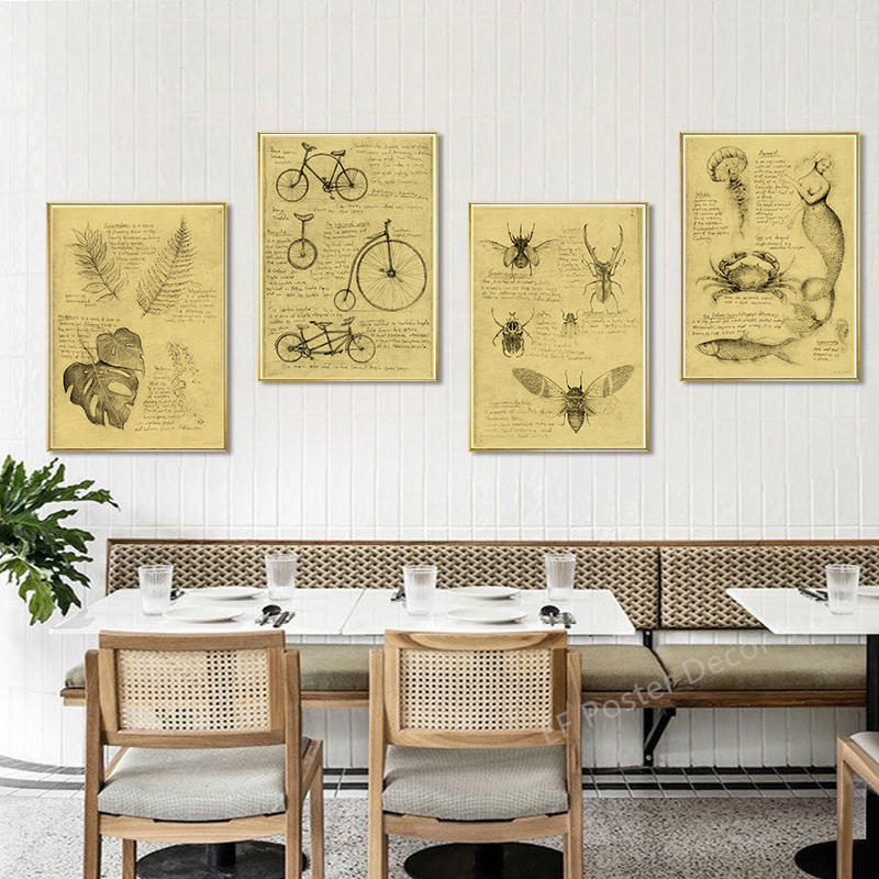 Old Sketch Studies Poster Vulp - Vintage Fashion Wallpaper ulasan dan harga