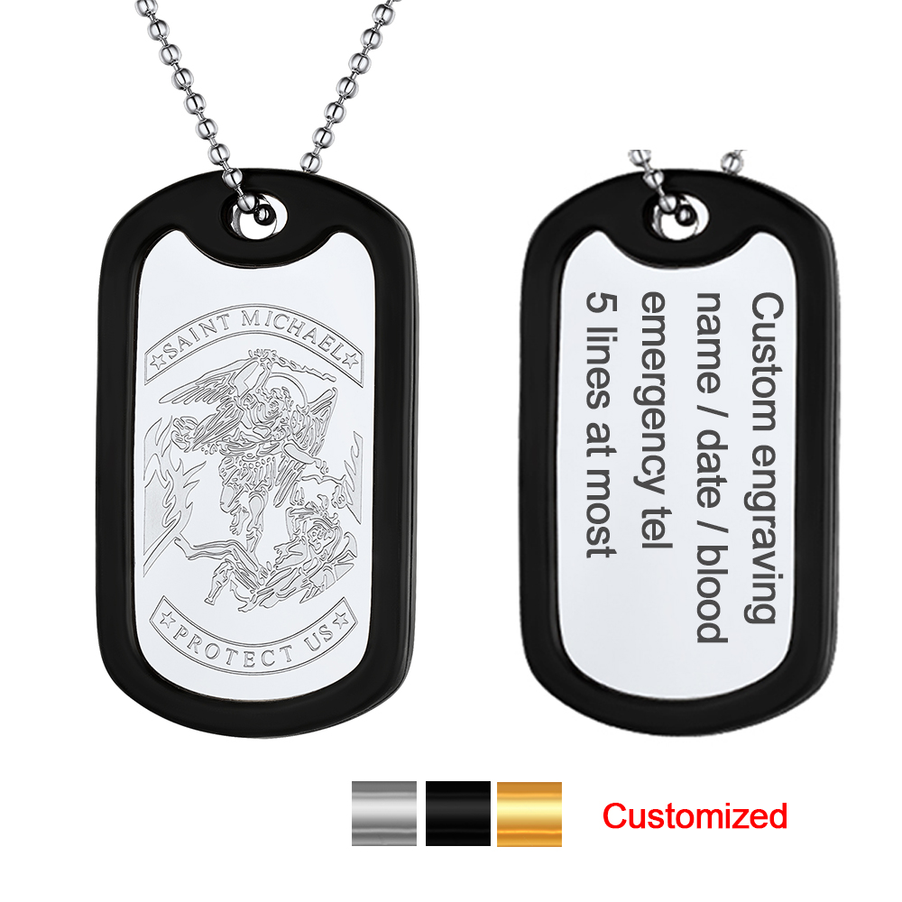 U7 Custom St. Michael Tag Neck - Vintage Fashion Tags ulasan dan harga