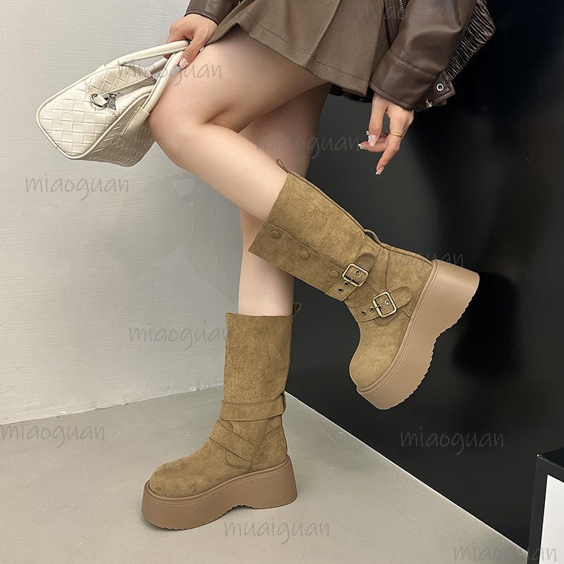 Vintage Thick Heels Slip on Wo - Vintage Fashion Fabrics ulasan dan harga