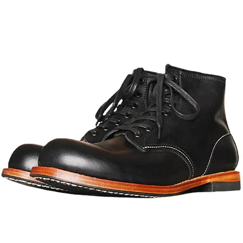 Vintage Men Goodyear-Welted Ge - Vintage Fashion For Men ulasan dan harga