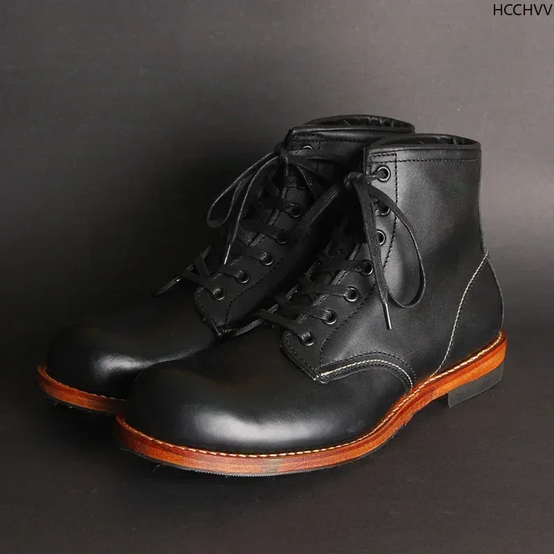 Vintage Men Goodyear-Welted Ge - Vintage Fashion For Men ulasan dan harga