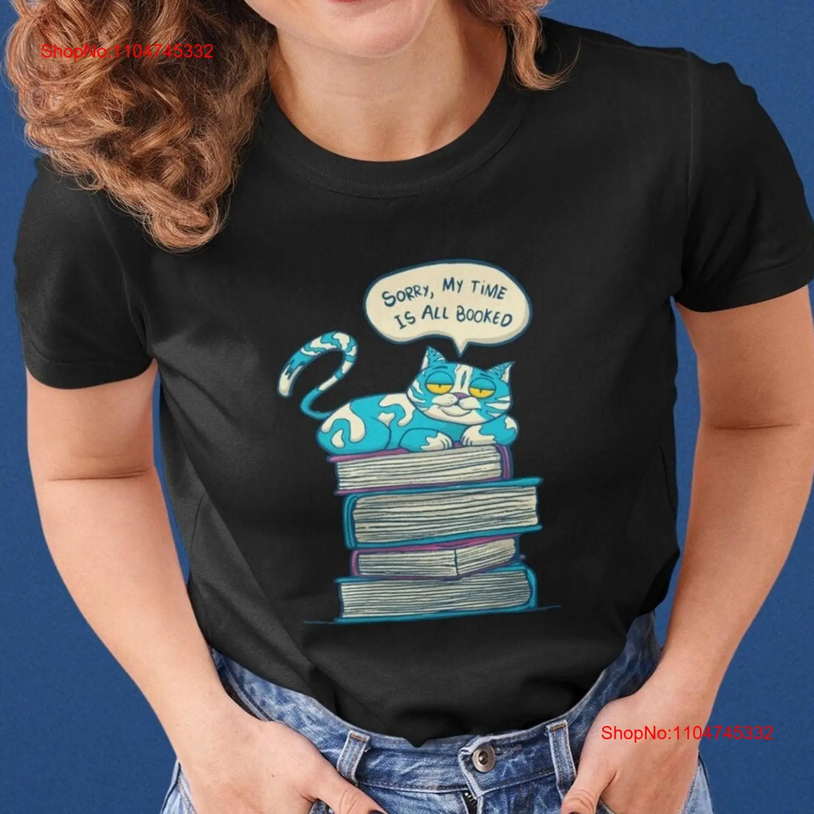 T Shirt Women Cat with Books F - Vintage Fashion Knitwear Book ulasan dan harga