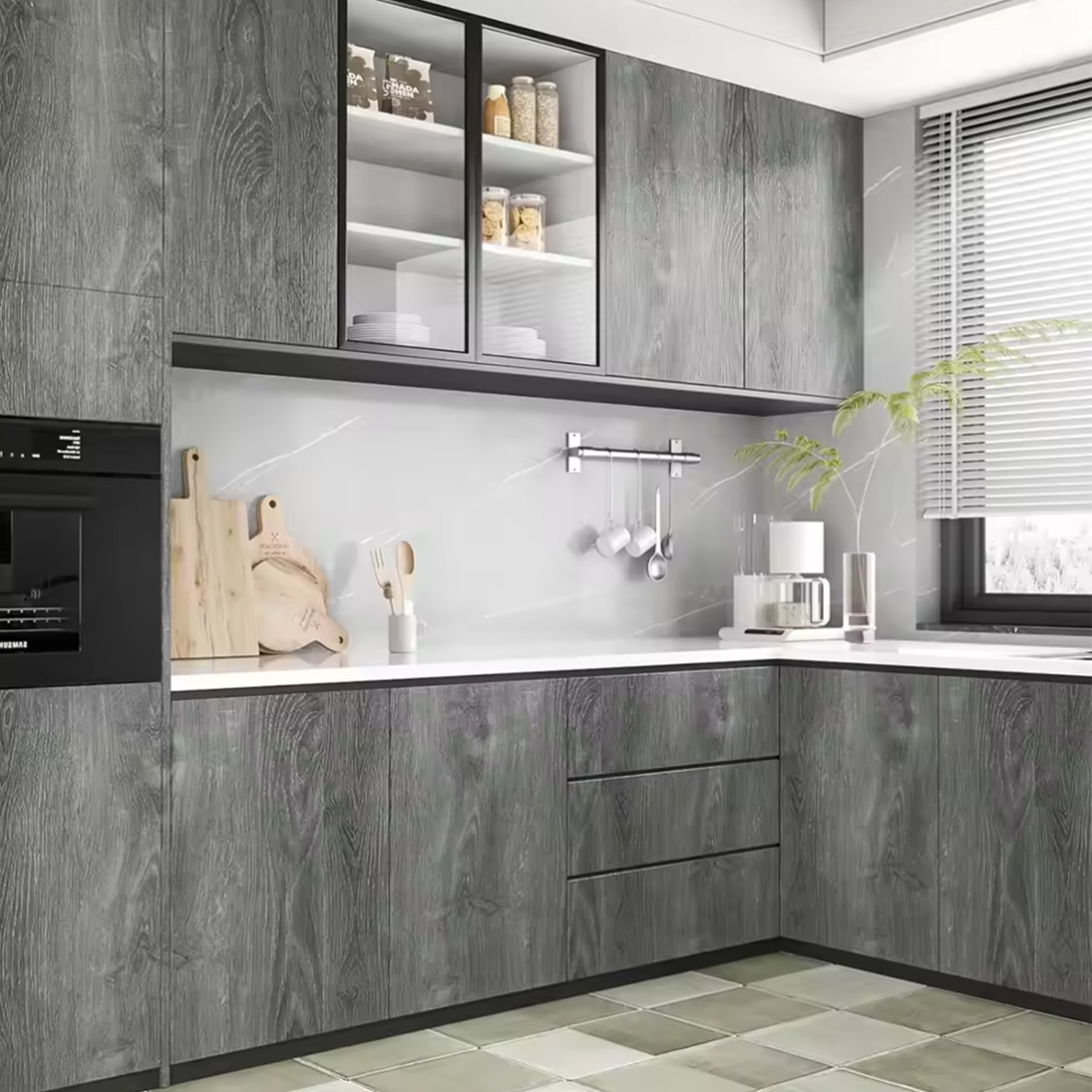 Thick Grey Rustic Wood Peel St - Vintage Fashion Wallpaper ulasan dan harga