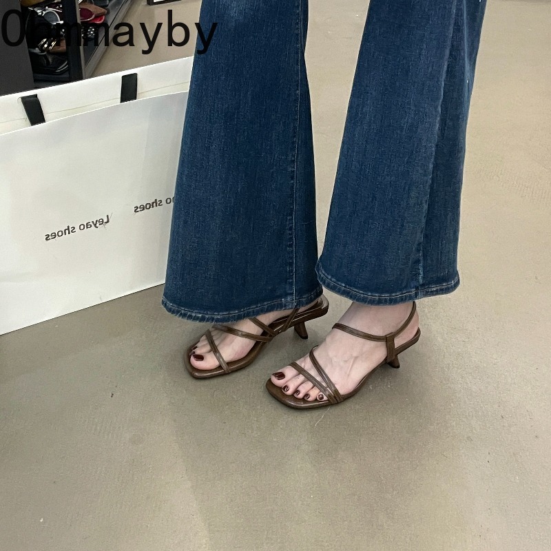 Vintage Summer Open Toe High H - Vintage Fashion Heels ulasan dan harga