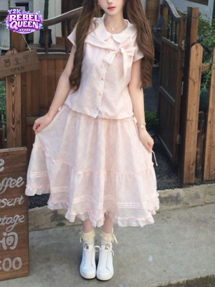 Japanese Vintage Sweet Bow Pet - Vintage Fashion Fabrics ulasan dan harga
