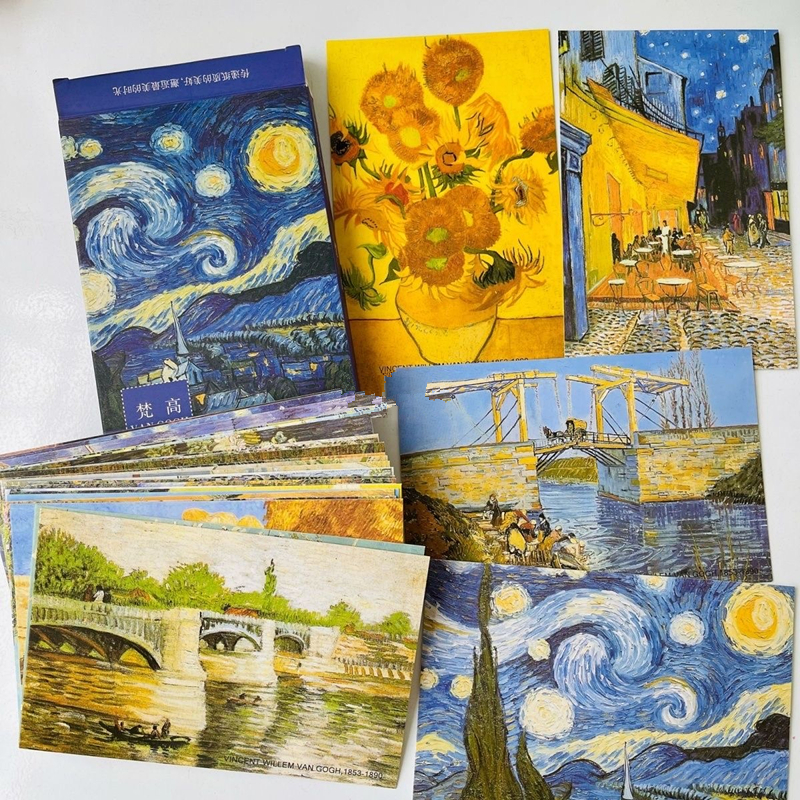 30 Sheets/Lot Van Gogh Oil Pai - Vintage Fashion Postcards ulasan dan harga